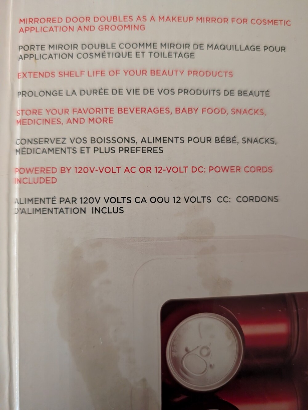 Frigidaire Light Up Mirror Beauty And Beverage Cooler. NOT A REFRIGERATOR. - Picture 6 of 6